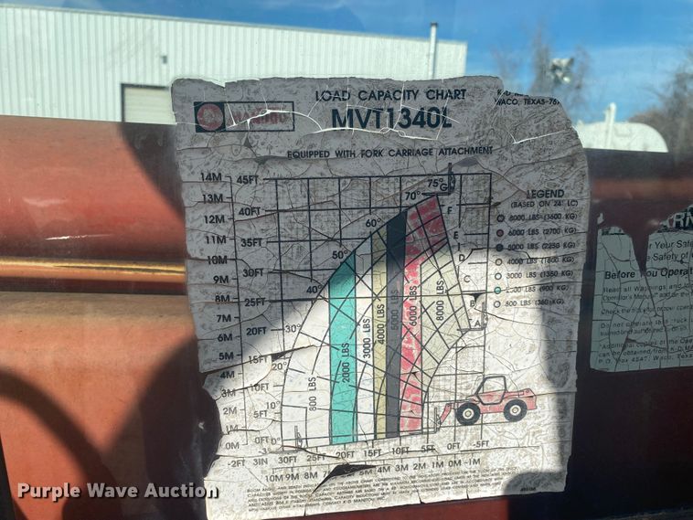 image for item DL6877 1999 Manitou MVT1340L  telehandler