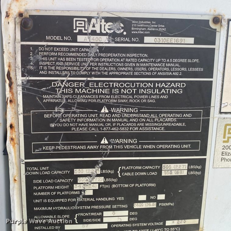 image for item DL6883 2011 International 4300  bucket truck