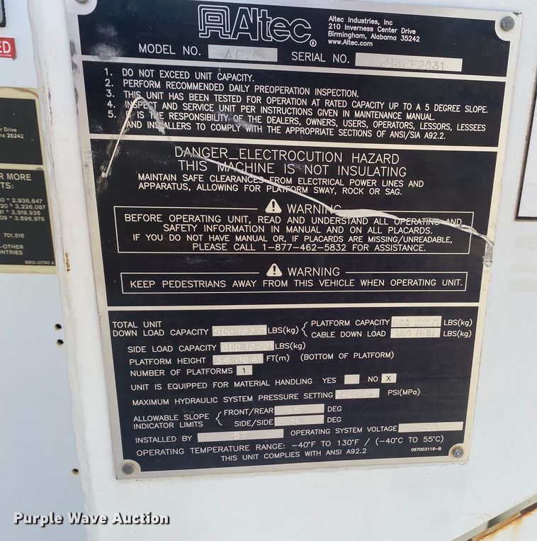 image for item DL6884 2013 Ford F750 Super Duty XL  bucket truck