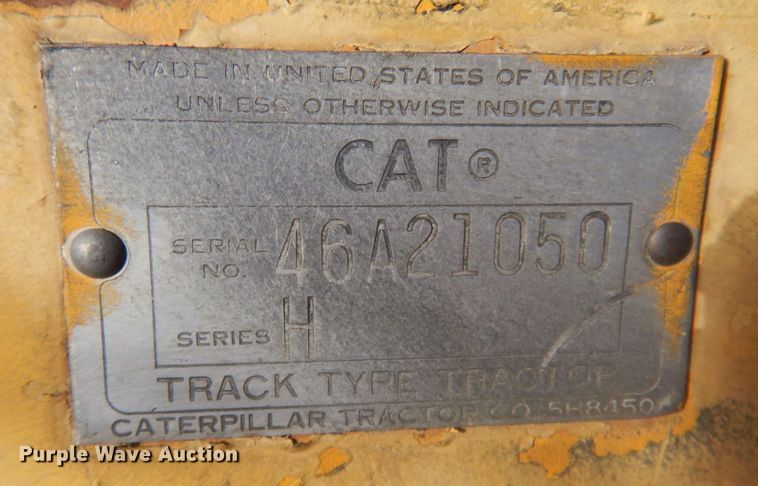 image for item DM5343 1968 Caterpillar D8H  dozer