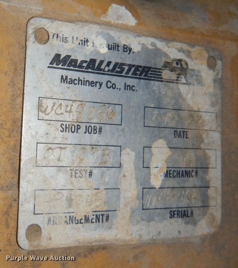 image for item DM5344 1991 Caterpillar 245B  excavator