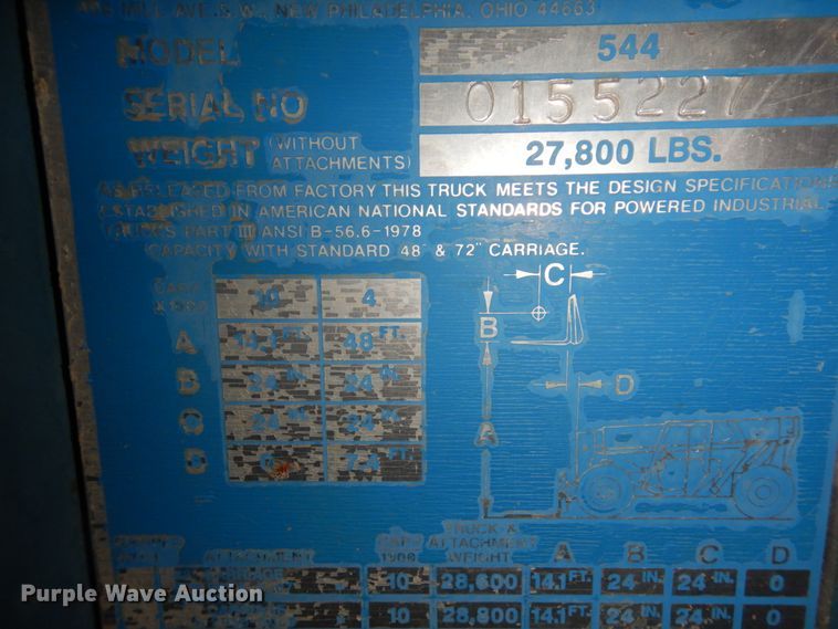 image for item DM5361 Gradall 544  telehandler