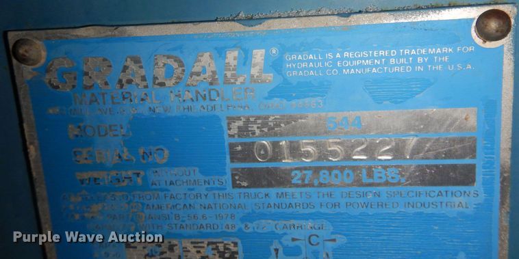 image for item DM5361 Gradall 544  telehandler