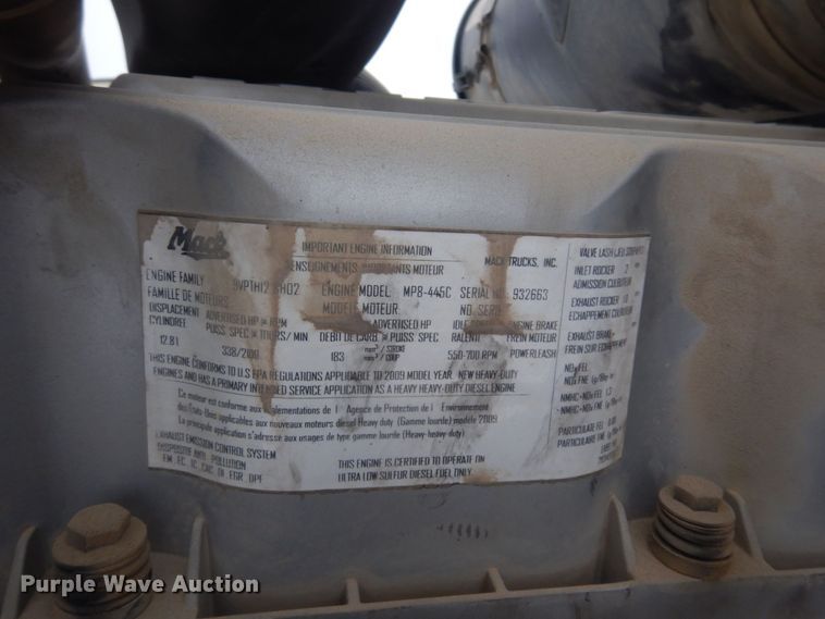 image for item DM5367 2011 Mack GU813  winch truck