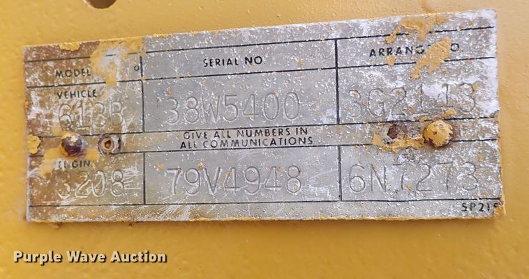 image for item DN2483 1978 Caterpillar 613B  elevating scraper