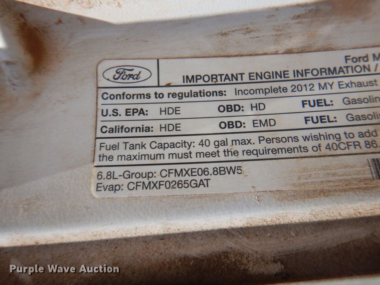 image for item DS5604 2012 Ford F550 Super Duty XL  flatbed truck