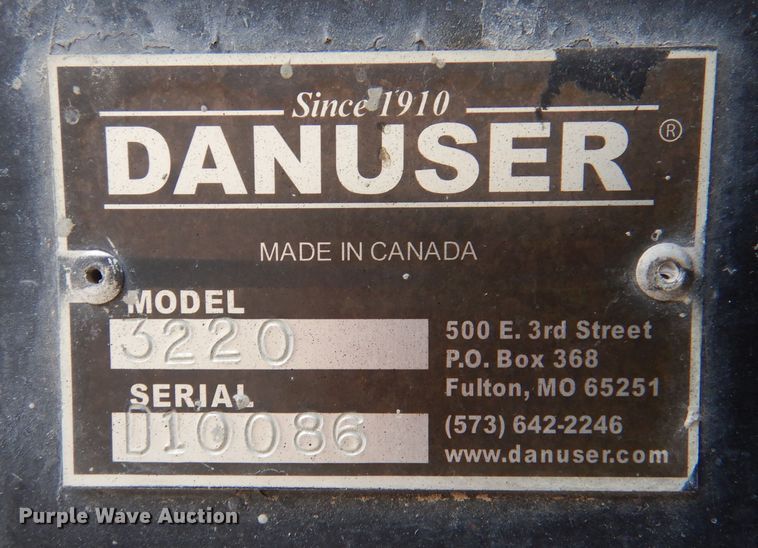 image for item IE9502 Danuser skid steer concrete auger bucket