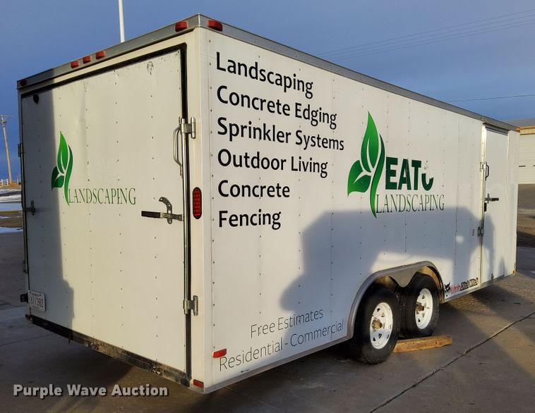 image for item IE9523 2016 Lark United  enclosed cargo trailer