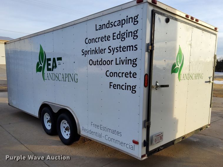 image for item IE9523 2016 Lark United  enclosed cargo trailer
