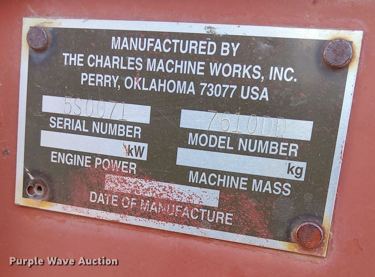 image for item IE9566 1999 Ditch Witch 7610  trencher