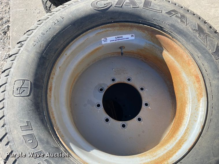 image for item IJ9640 (4) 41/18LLx22.5 tires and wheels