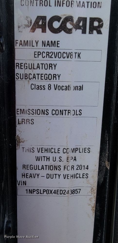 image for item JE9112 2014 Peterbilt 365  crane truck