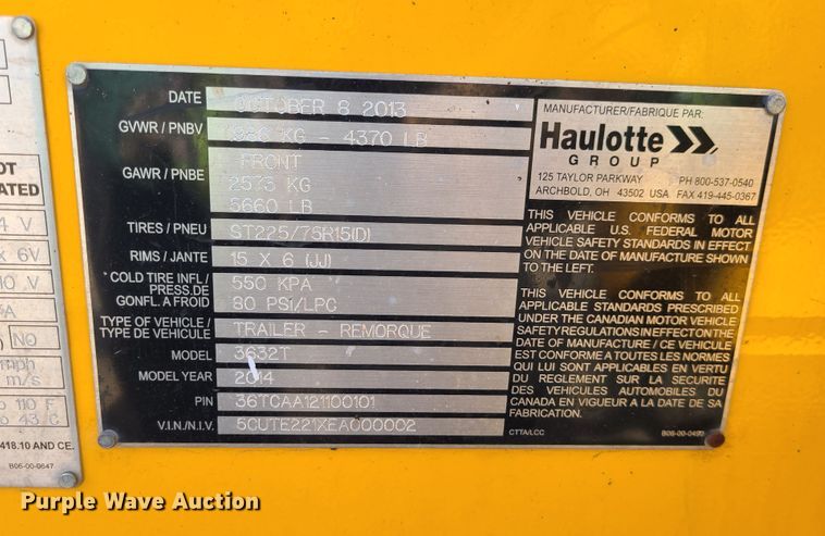 image for item JG9272 2014 Haulotte 3632T  boom lift