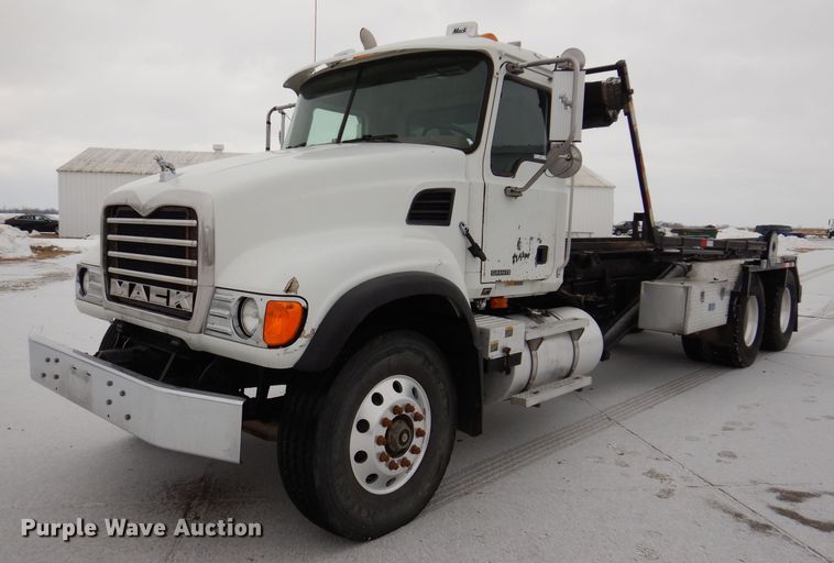 image for item JH9919 2004 Mack Granite CV700  roll-off container truck