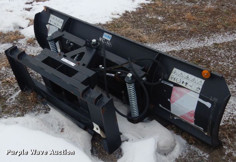 image for item JK9815 87" W skid steer snow plow