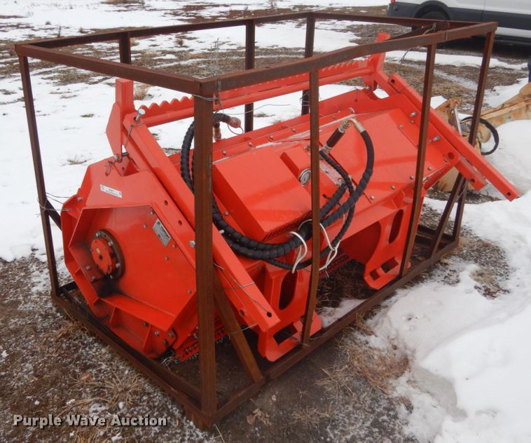 image for item JK9817 2021 TopCat SSFM81  63" W skid steer mulcher