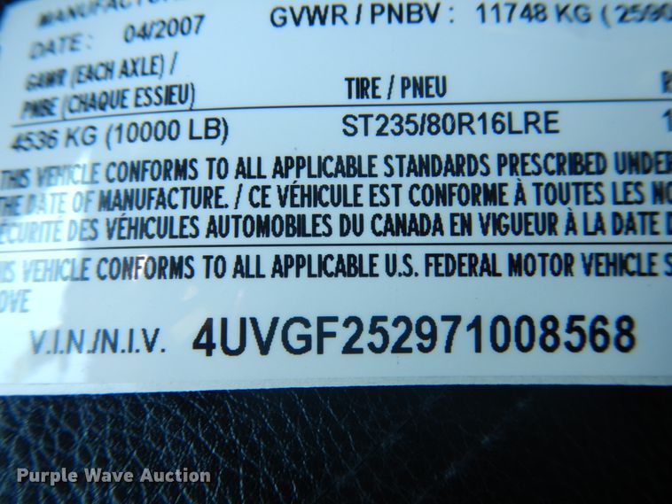 image for item JK9823 2007 Mac Lander  equipment trailer