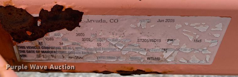 image for item JN9158 2005 Wanco WTLMB  message board trailer