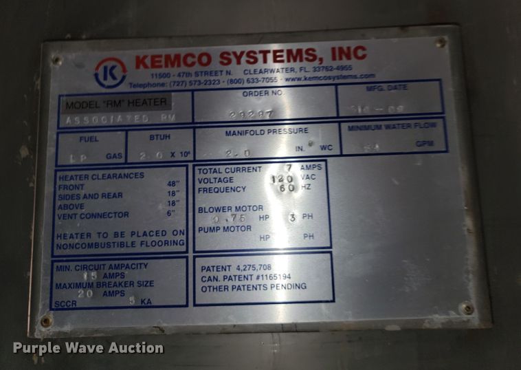 image for item JP9054 Kemco RM  water heater