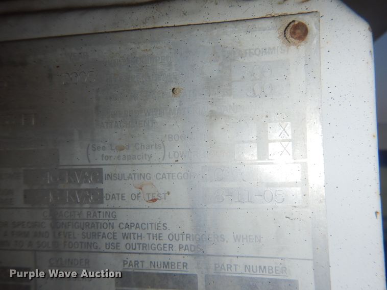 image for item KE9316 2005 Ford F450 Super Duty XL  bucket truck