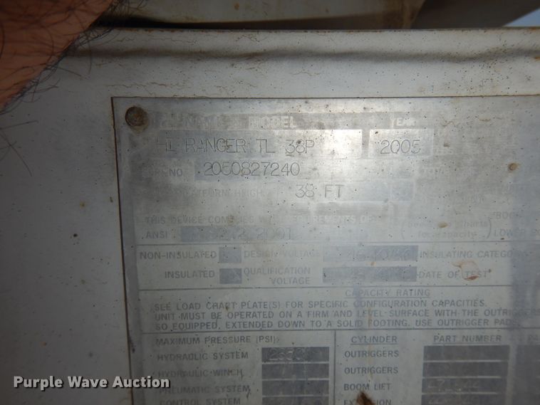 image for item KE9316 2005 Ford F450 Super Duty XL  bucket truck