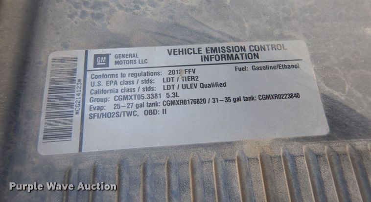 image for item KE9318 2012 Chevrolet Silverado 1500 LT  Crew Cab pickup truck