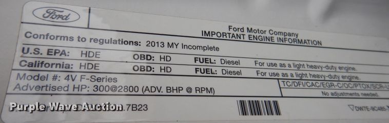 image for item KH9032 2013 Ford F450 Super Duty  SuperCab utility / service truck