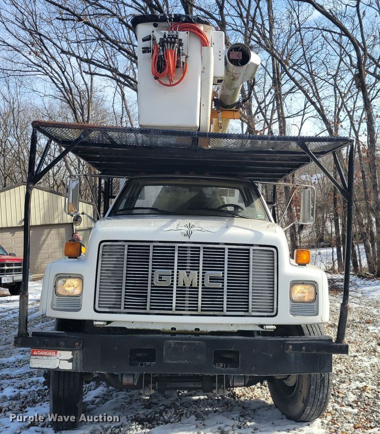 image for item KH9855 1997 GMC C7500  forestry bucket truck