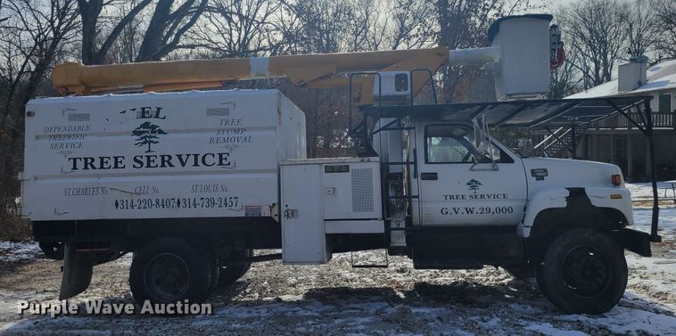 image for item KH9855 1997 GMC C7500  forestry bucket truck