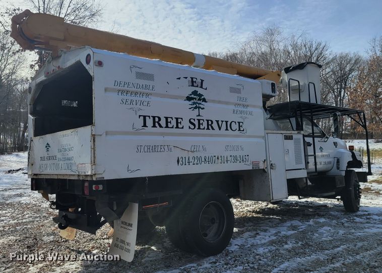 image for item KH9855 1997 GMC C7500  forestry bucket truck