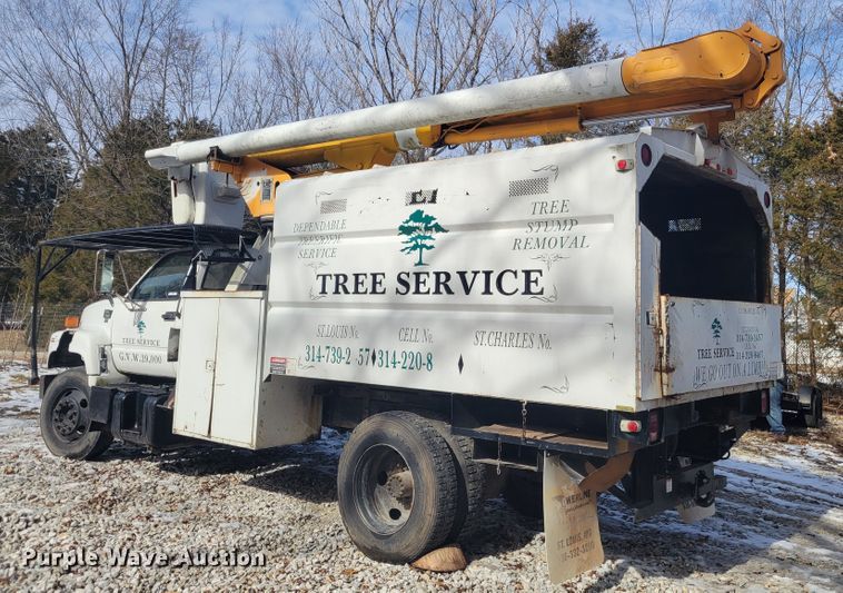 image for item KH9855 1997 GMC C7500  forestry bucket truck