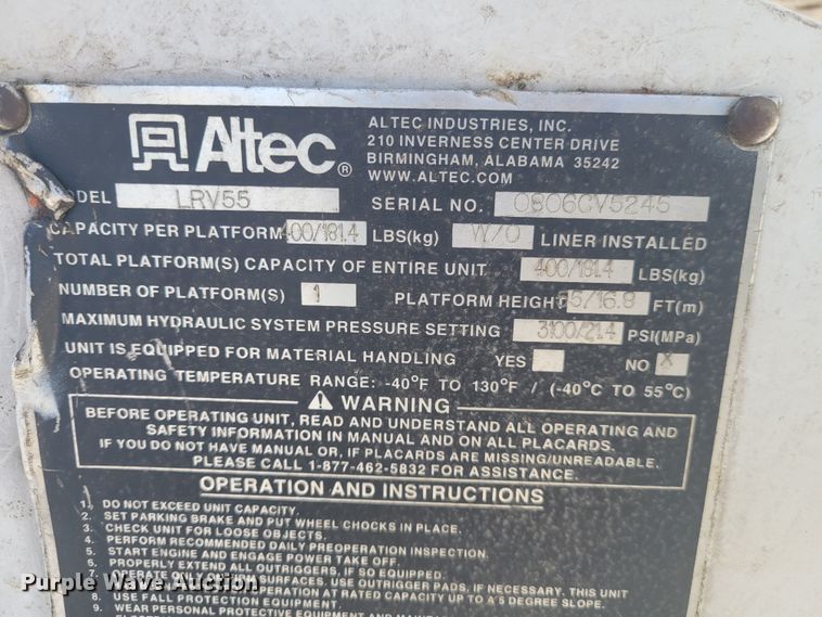 image for item KH9891 2006 GMC C7500  forestry bucket truck