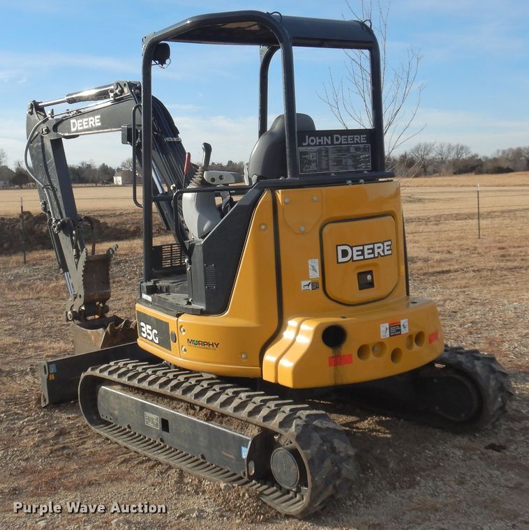 image for item KJ9515 2020 John Deere 35G  mini excavator