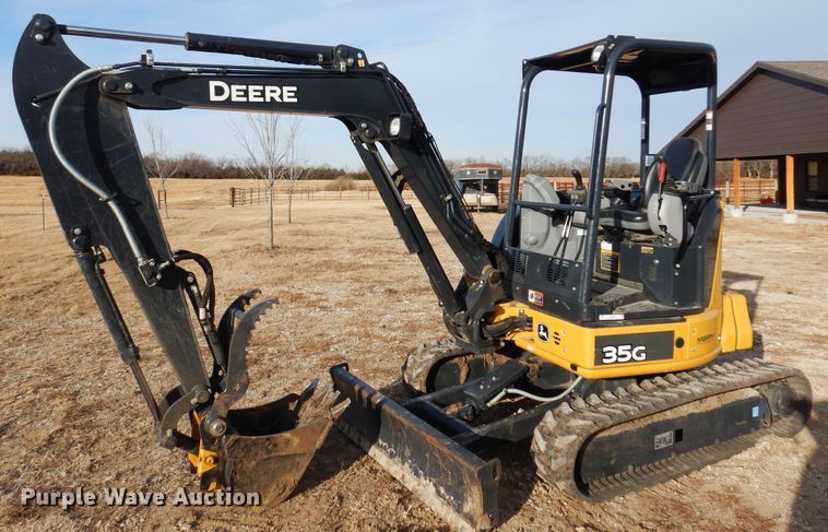 image for item KJ9515 2020 John Deere 35G  mini excavator