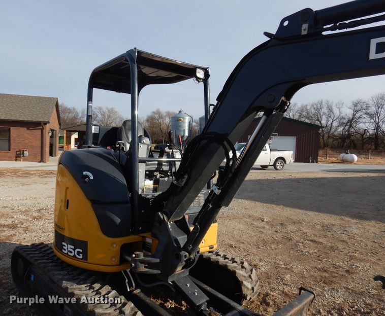 image for item KJ9515 2020 John Deere 35G  mini excavator