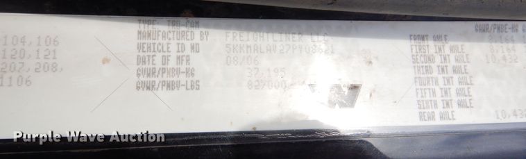 image for item KS9345 2007 Western Star 4900  crane truck