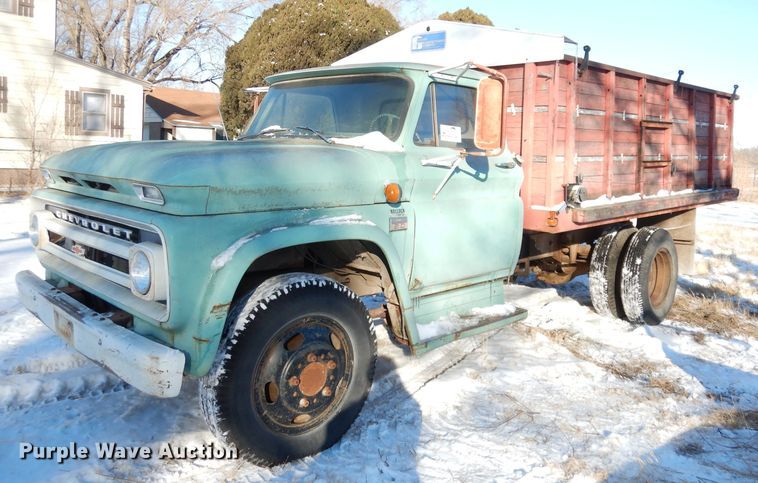 image for item DH8856 1966 Chevrolet C60  grain truck