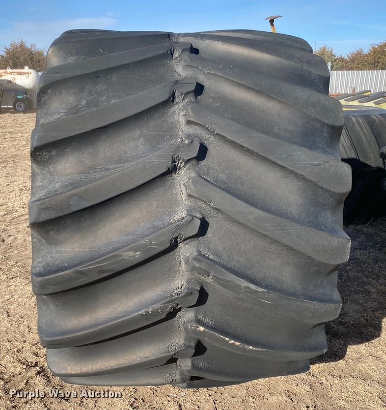 image for item DL1476 (2) 1250/45-32 tires and wheels