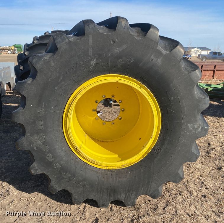 image for item DL1476 (2) 1250/45-32 tires and wheels