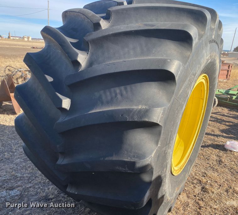 image for item DL1476 (2) 1250/45-32 tires and wheels