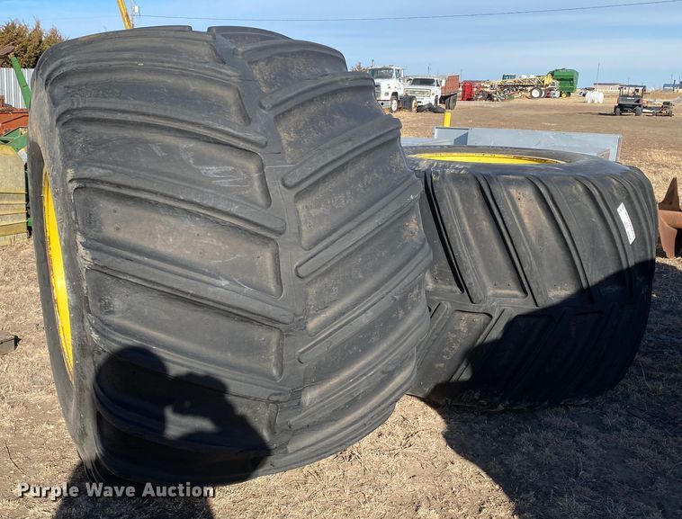 image for item DL1477 (2) 68x50.00-32 tires and wheels