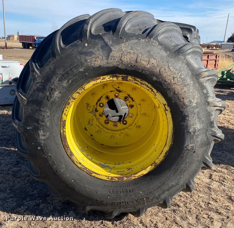 image for item DL1477 (2) 68x50.00-32 tires and wheels