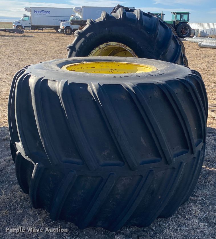 image for item DL1477 (2) 68x50.00-32 tires and wheels