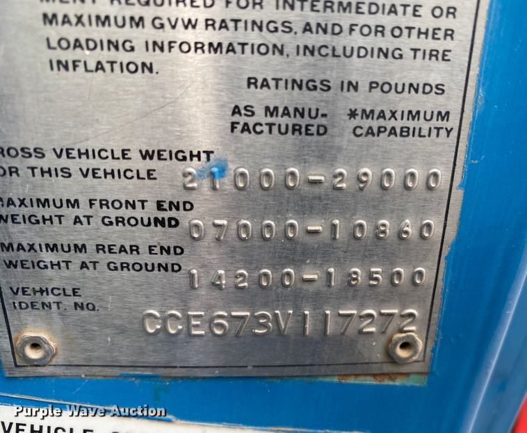 image for item DL1481 1973 Chevrolet C65  grain truck