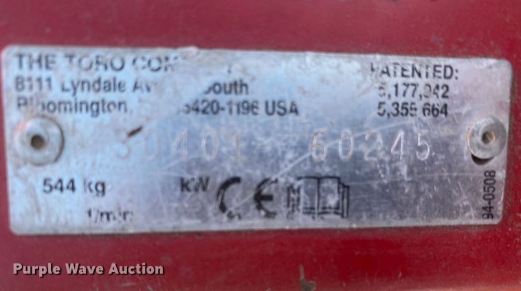 image for item DM8254 Toro Groundsmaster 455D  lawn mower