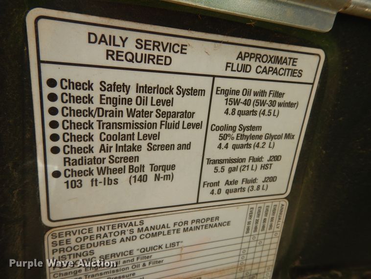 image for item EY9780 2016 John Deere 3032E  MFWD tractor