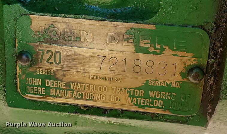 image for item GL9002 1958 John Deere 720  tractor