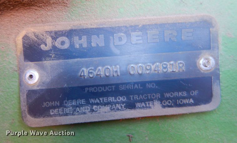 image for item IE9558 1979 John Deere 4640  tractor
