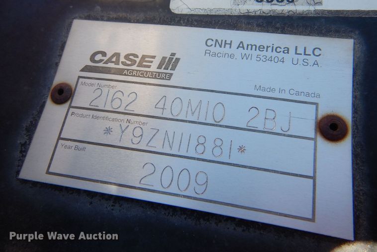 image for item IE9616 2009 Case IH 2162  draper head