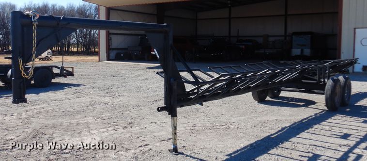 image for item JJ9678 Shop built hay bale trailer